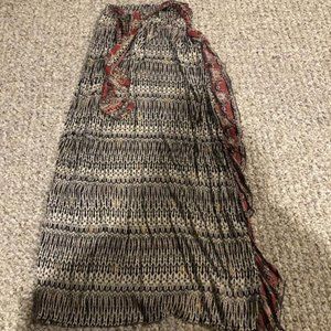 Patterned Maxi Skirt